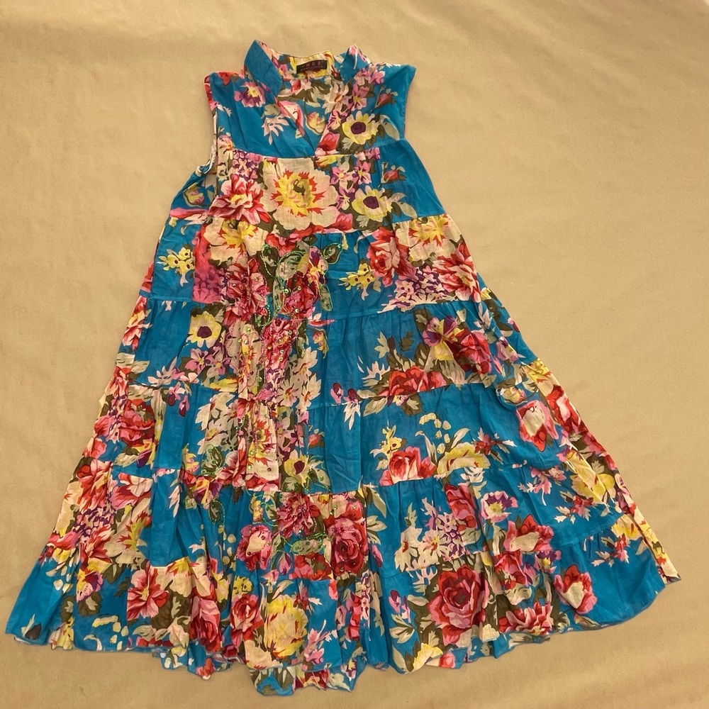 Yishulihua: Midi Floral Dress